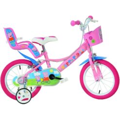 Dino Bikes Peppa malac gyerek kerékpár 14-es méretben