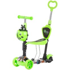 Chipolino Kiddy Evo 3 in 1 roller tolókarral green graffiti