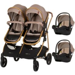 Chipolino Duo Smart 3 in 1 iker babakocsi golden beige